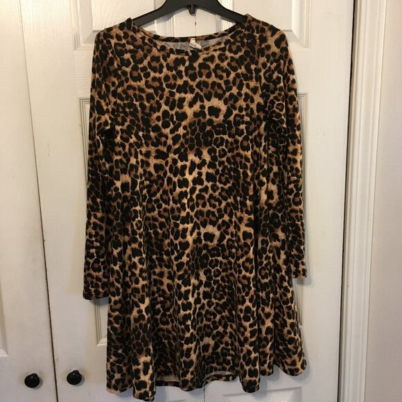 Beeson River Dresses & Skirts - Beeson River Brushed Leopard Print A-Line Dress